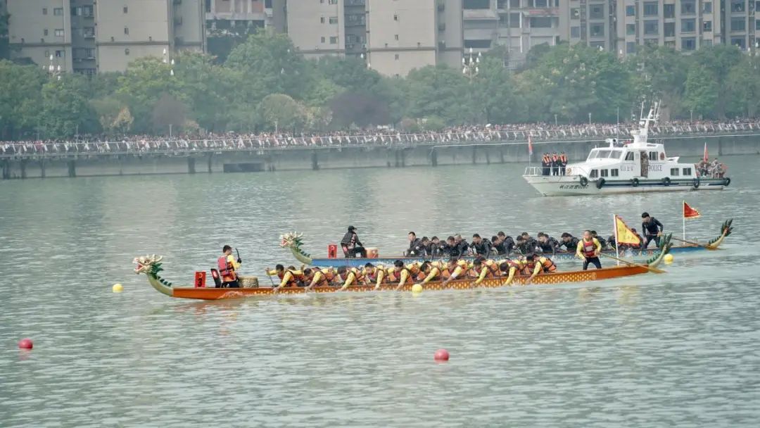 在鼓聲與吶喊聲中，一支支隊(duì)伍脫穎而出。重慶國(guó)際傳播中心杜文嫻攝.jpg
